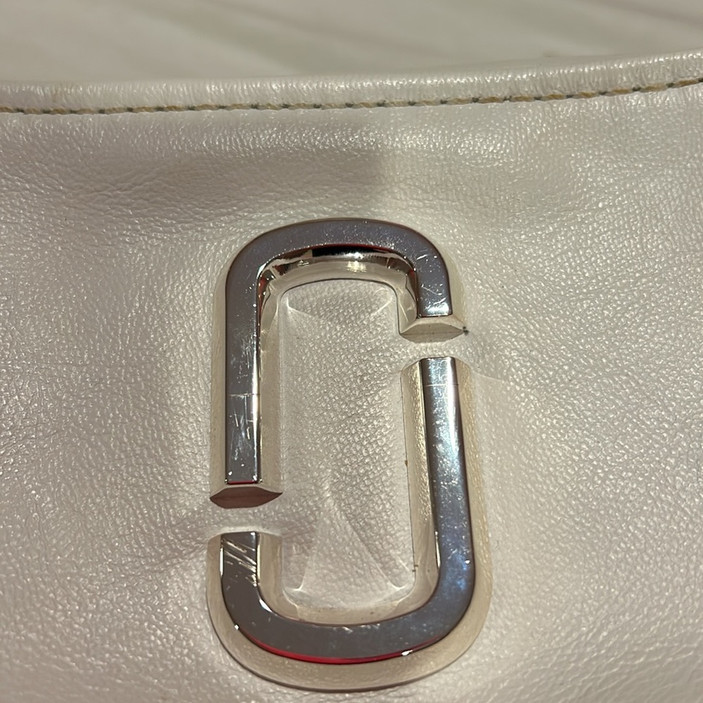 Marc Jacobs White Leather Softshot  Crossbody/Shoulder Bag - Picture 10 of 12